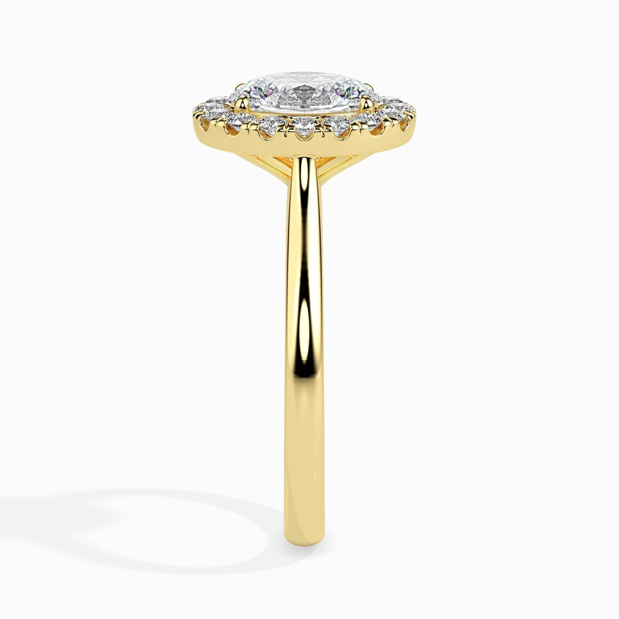 2ct Oval Halo Lab Diamond Actual Ring - Fiona Diamonds - Fiona Diamonds
