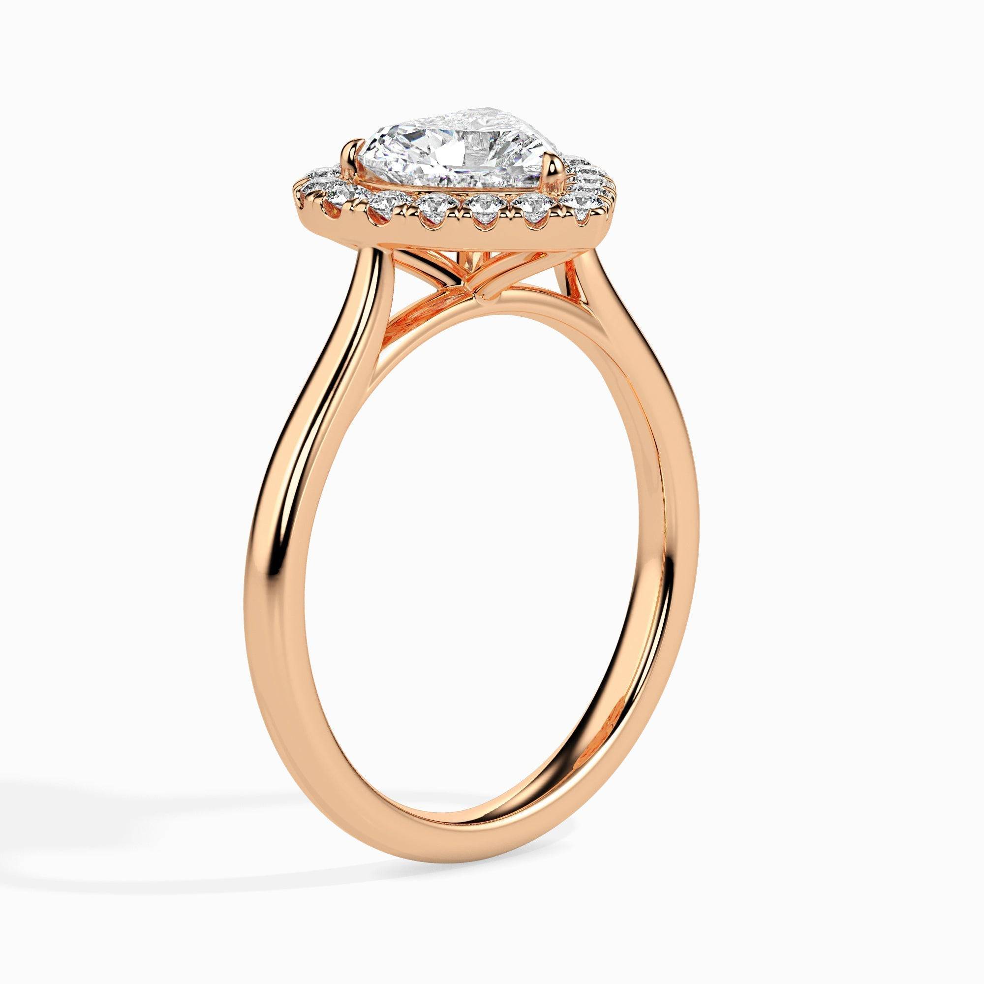 2ct Heart Halo Lab Diamond Welkin Ring - Fiona Diamonds - Fiona Diamonds
