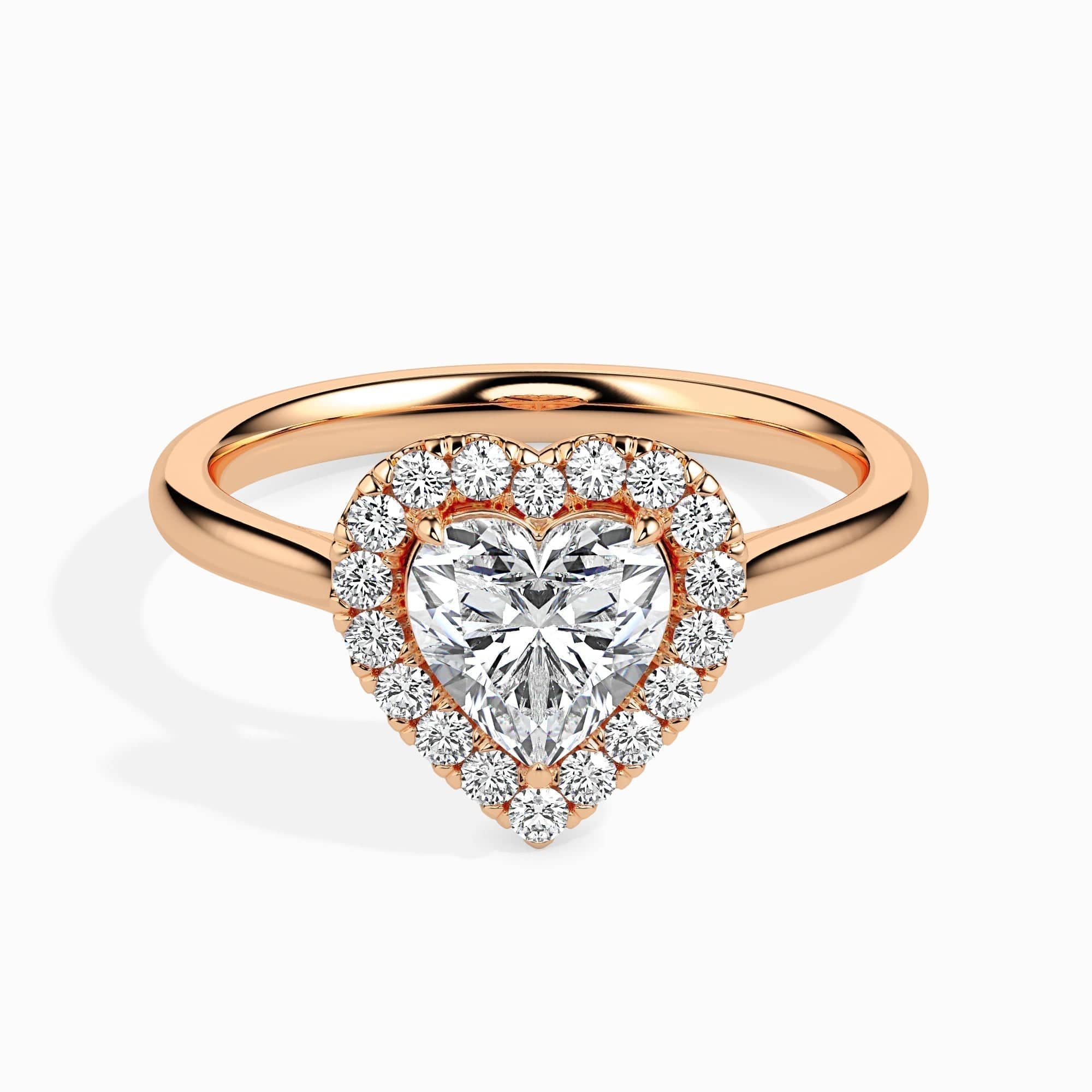 2ct Heart Halo Lab Diamond Welkin Ring - Fiona Diamonds - Fiona Diamonds