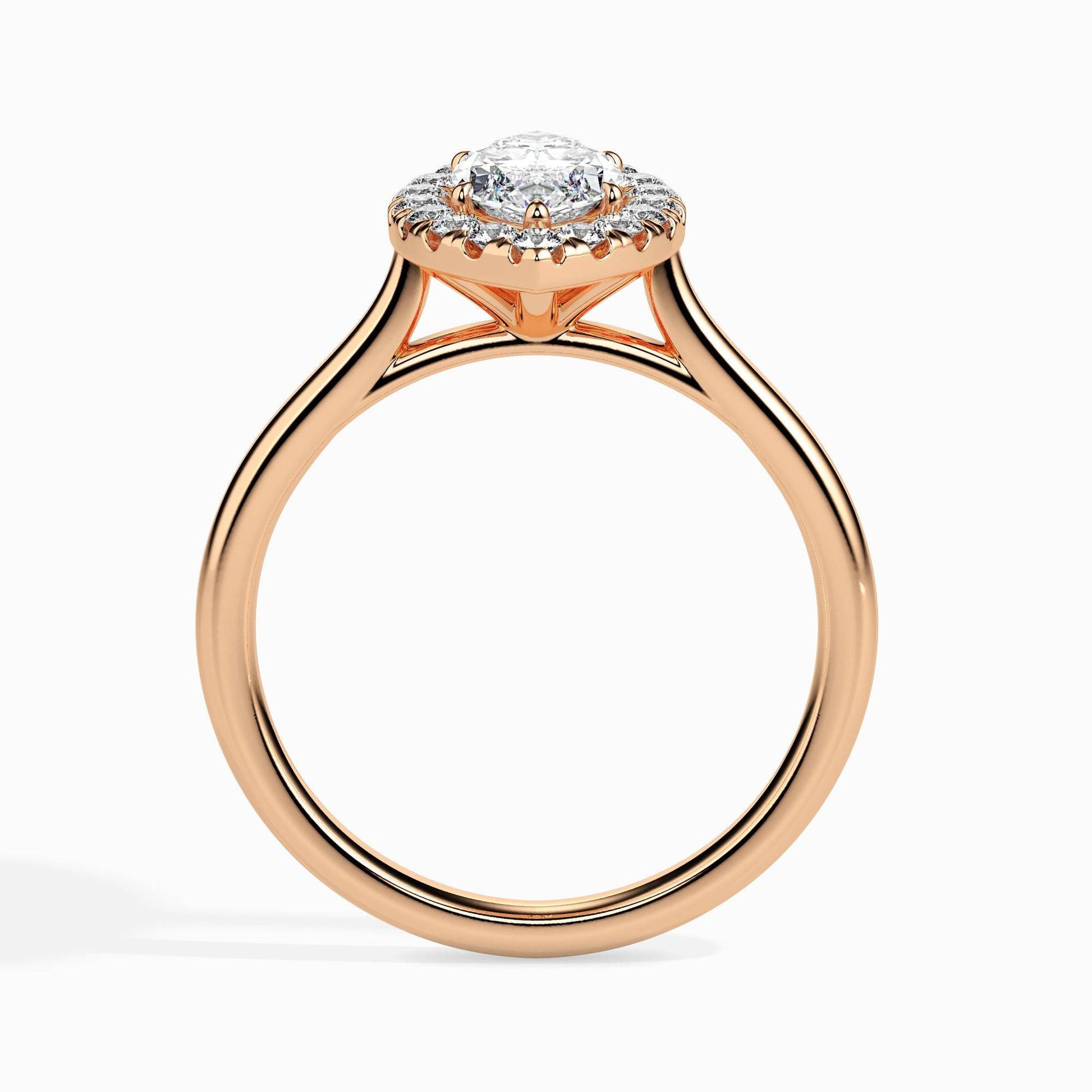 50 pointer Lab Diamond  solitaire engagement ring 18 karat yellow gold Fiona Diamonds