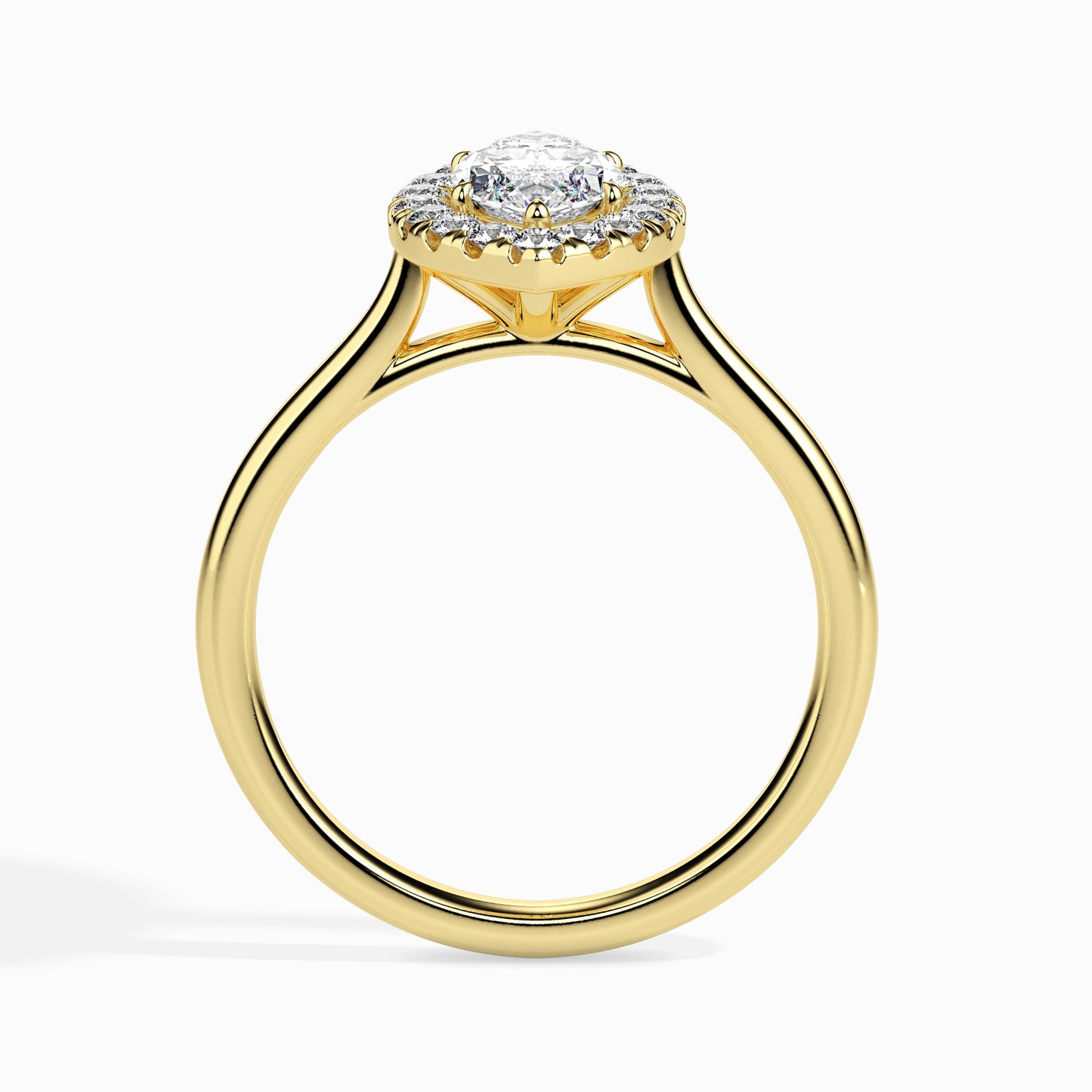 Solitaire Engagement Diamond Ring in 18 karat Yellow Gold by Fiona Diamonds