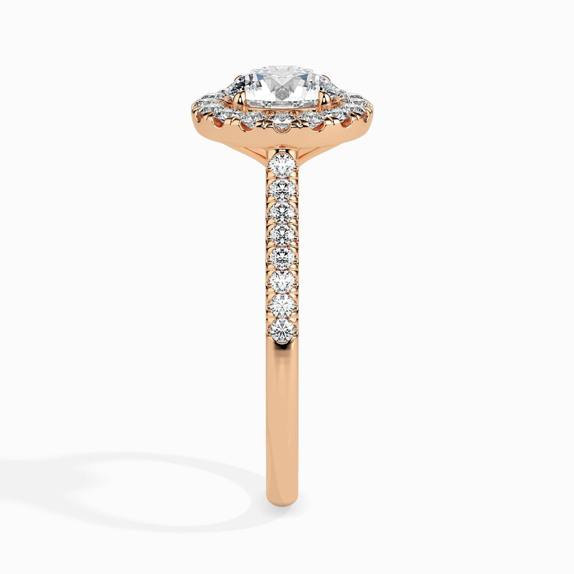 1.5ct Round Halo Lab Diamond Sage Ring - Fiona Diamonds - Fiona Diamonds
