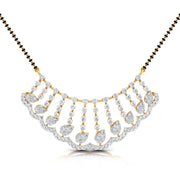 lab diamond mangalsutra design tanmaniya 18 karat yellow gold by Fiona Diamonds