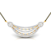 lab diamond mangalsutra design tanmaniya 18 karat yellow gold by Fiona Diamonds