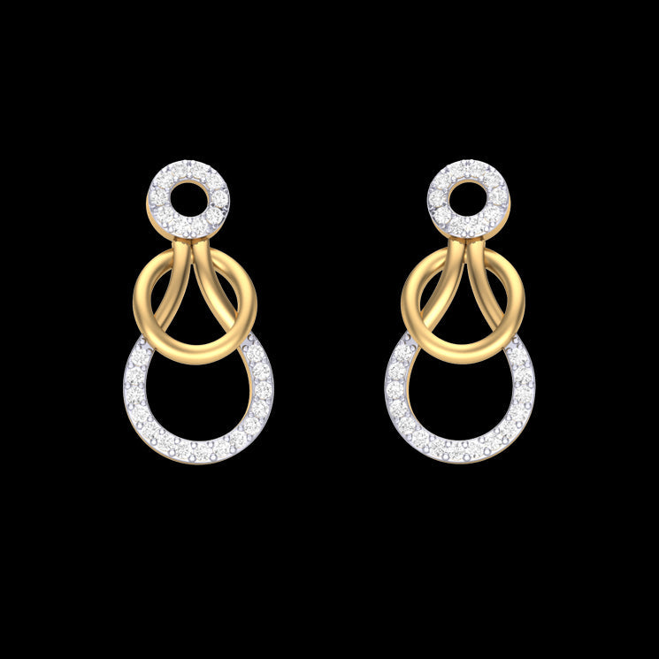 Daily wear earrings design Cirkler Lab Grown Diamond Earrings Fiona Diamonds