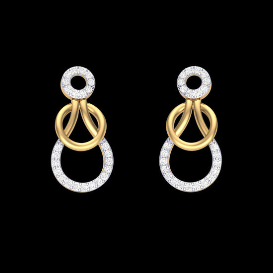 Daily wear earrings design Cirkler Lab Grown Diamond Earrings Fiona Diamonds