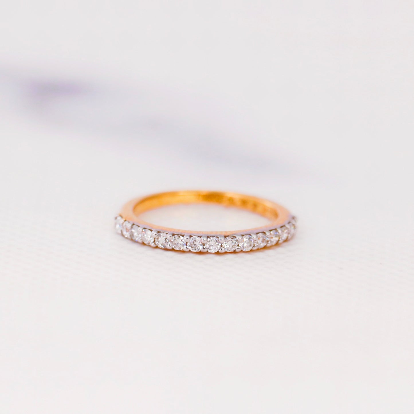 Load image into Gallery viewer, Ready to ship Round Lab Diamond ring made in 18kt Yellow gold by Fiona Diamonds
