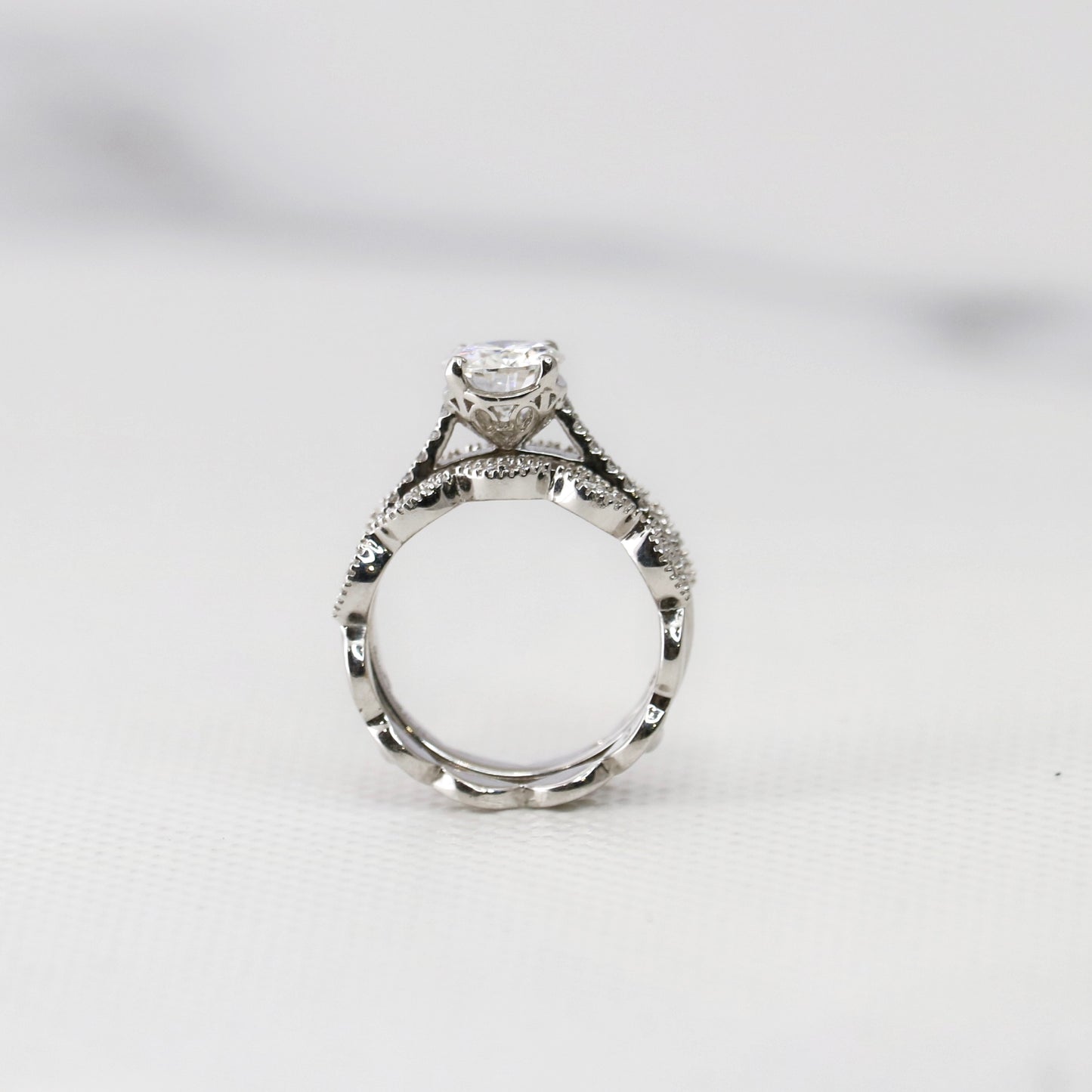 Ready To Ship Mae Moissanite Ring Online at Fiona Diamonds