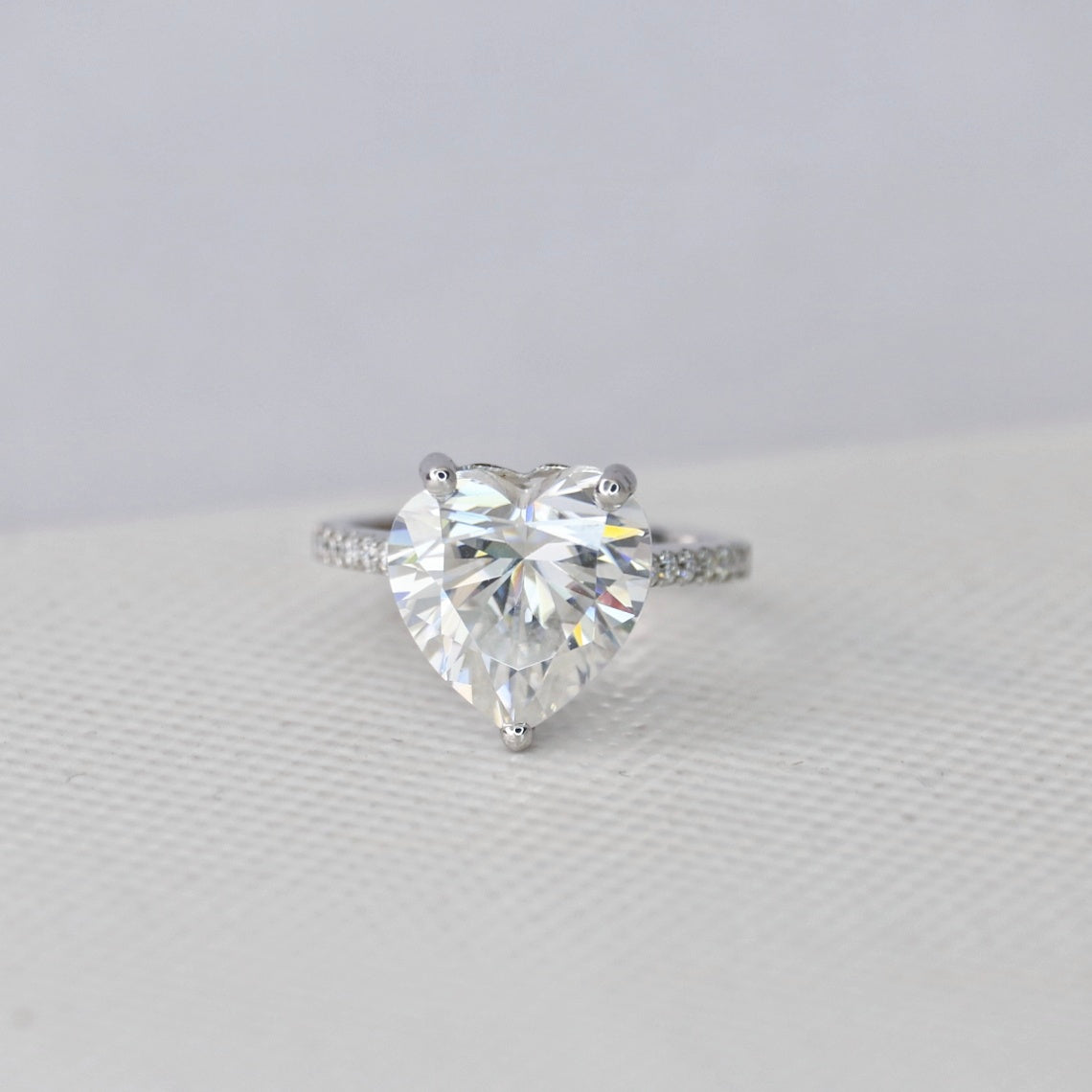 Ready To Ship Gem Moissanite Ring Online at Fiona Diamonds