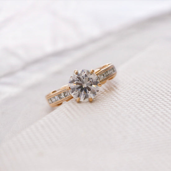 Load image into Gallery viewer, Ready To Ship Miayaa Moissanite Ring Online at Fiona Diamonds

