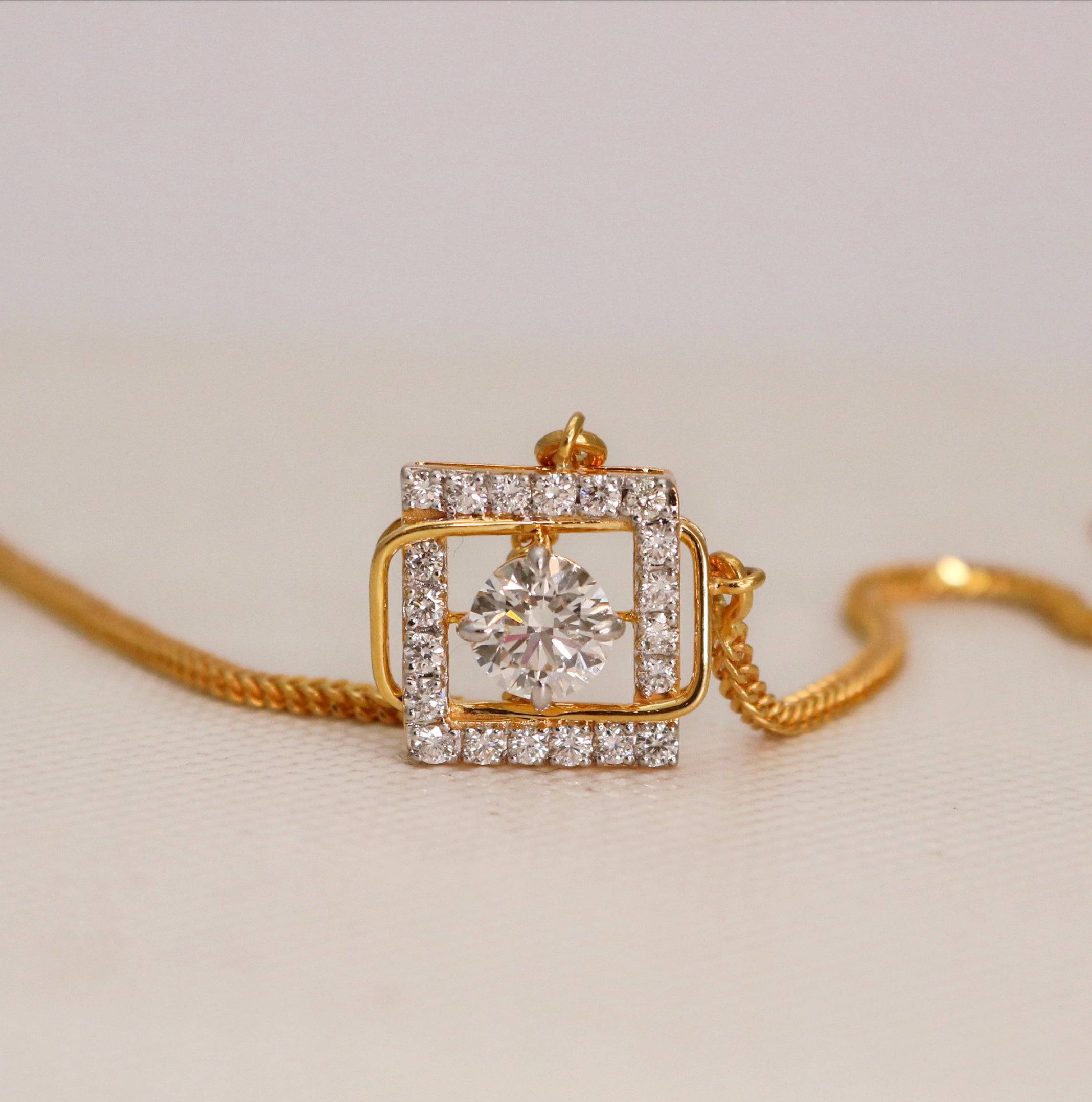 Hinaque Lab Diamond Pendant - Fiona Diamonds - Fiona Diamonds