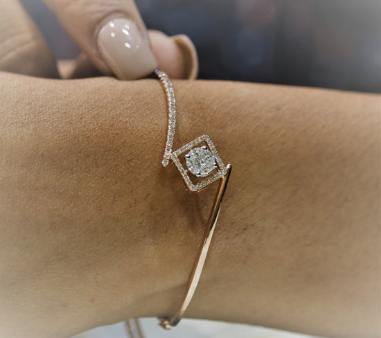 Squaric bracelet for women Fiona Diamonds