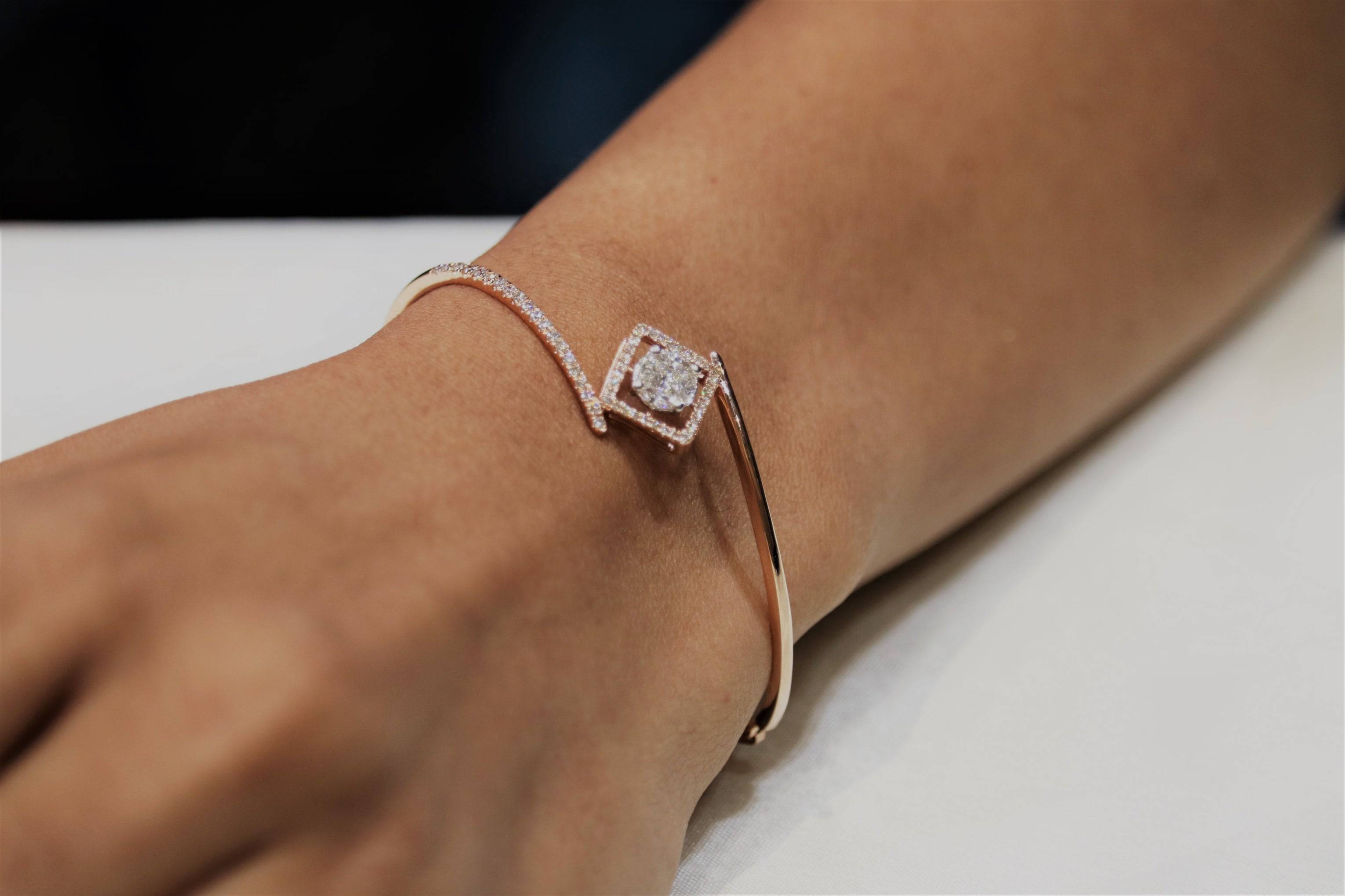 Squaric bracelet for women Fiona Diamonds