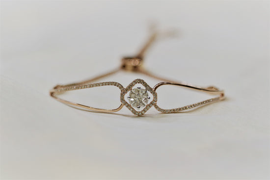 Load image into Gallery viewer, Loop light weight diamond bracelet Fiona Diamonds
