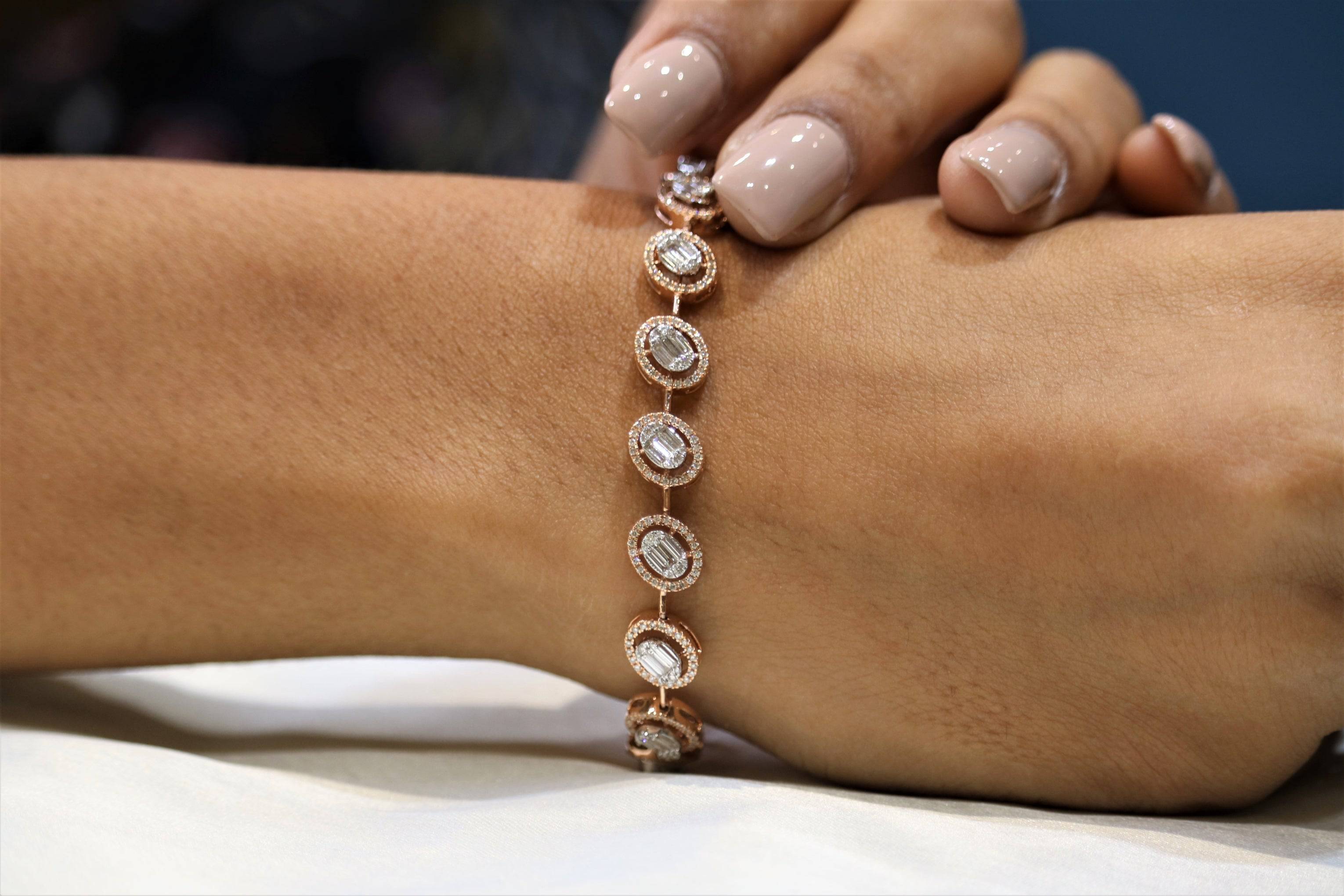 Wanderu lab grown diamond bracelet