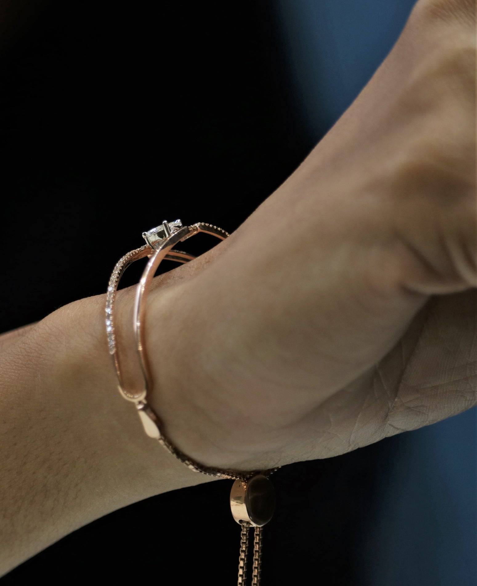 Ting Tang lab grown diamond bracelet