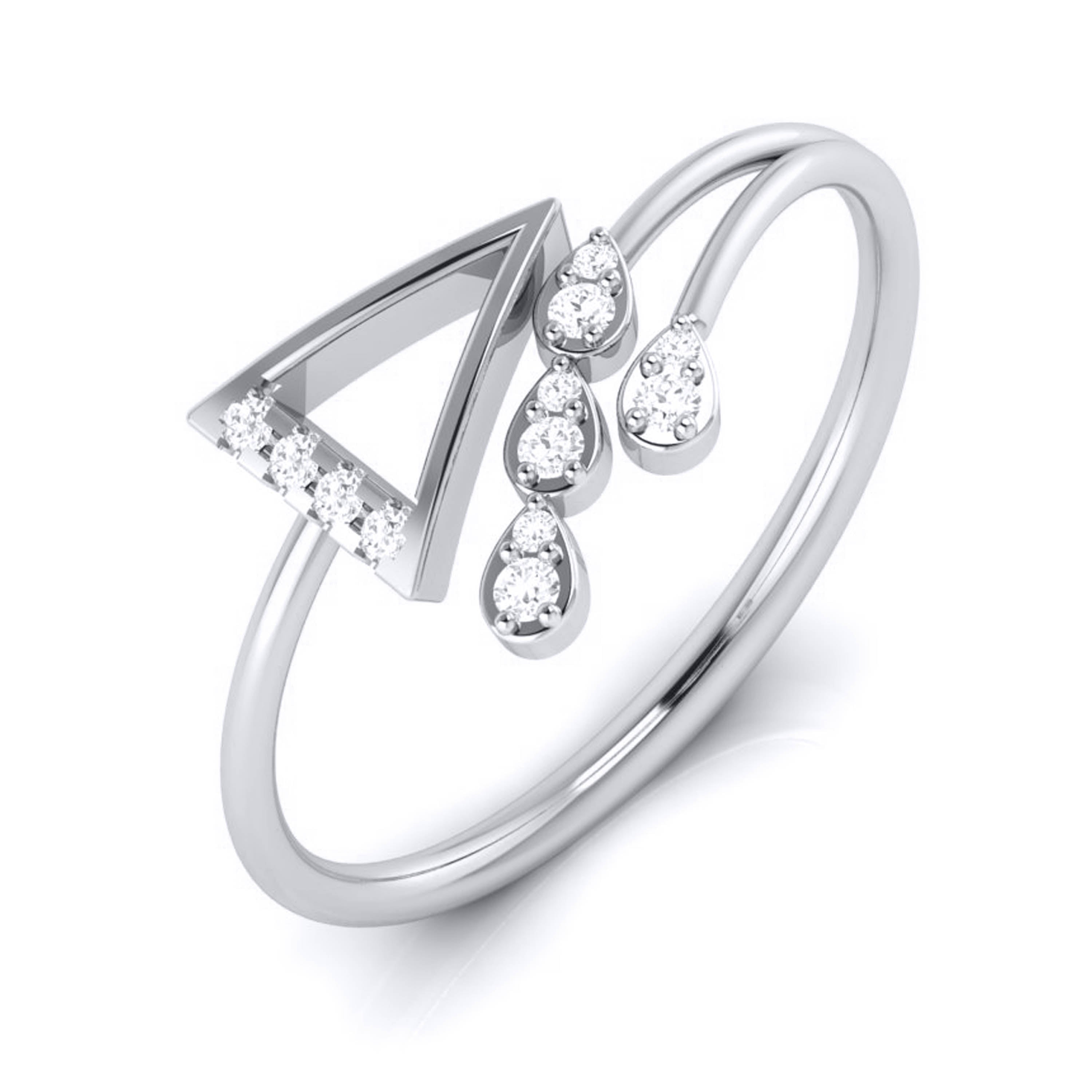 Pollack lab grown diamond ring simple round ring design Fiona Diamonds