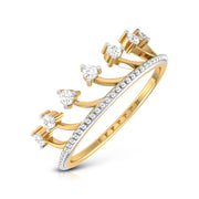 Couronne lab grown diamond ring simple round ring design Fiona Diamonds