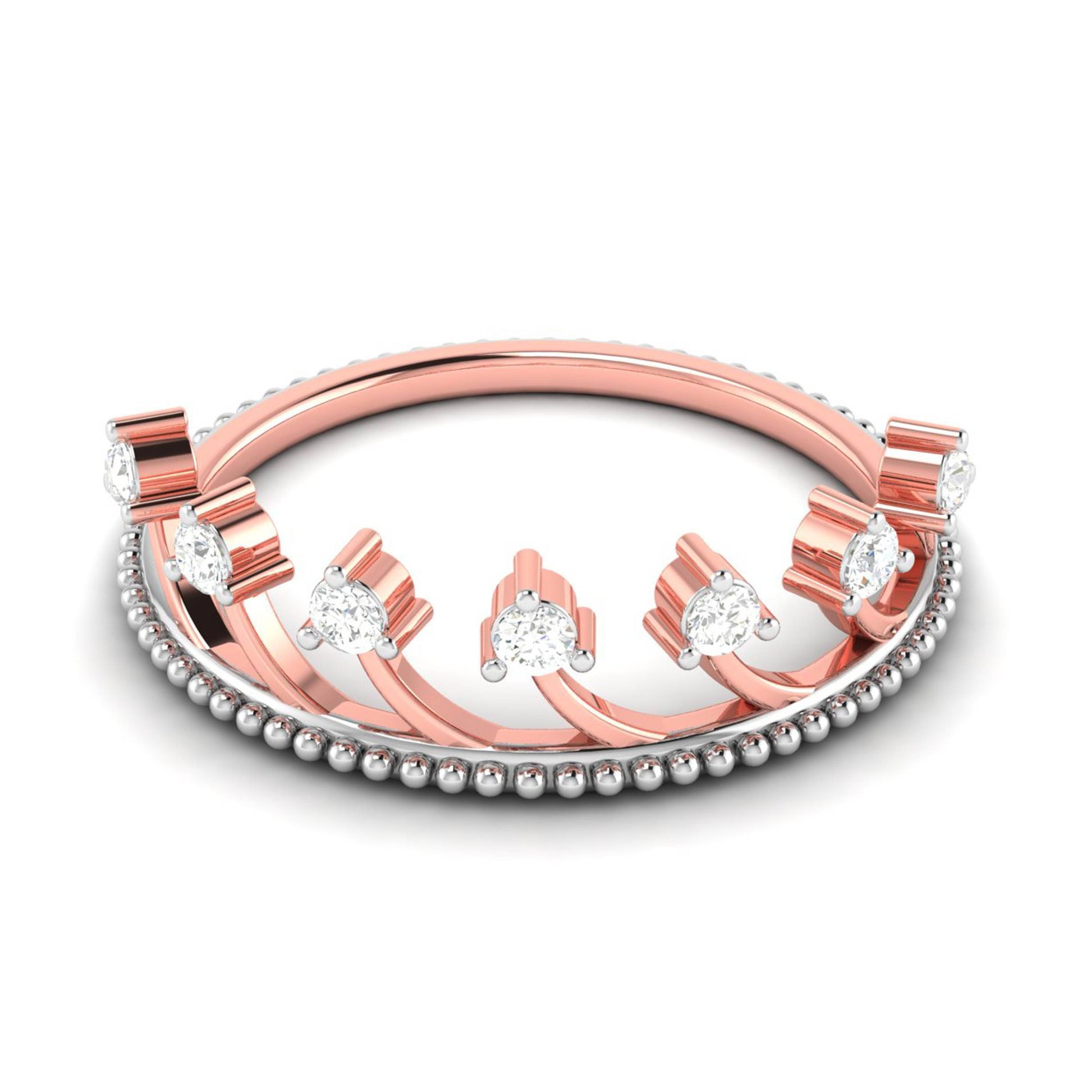 Couronne lab grown diamond ring simple round ring design Fiona Diamonds