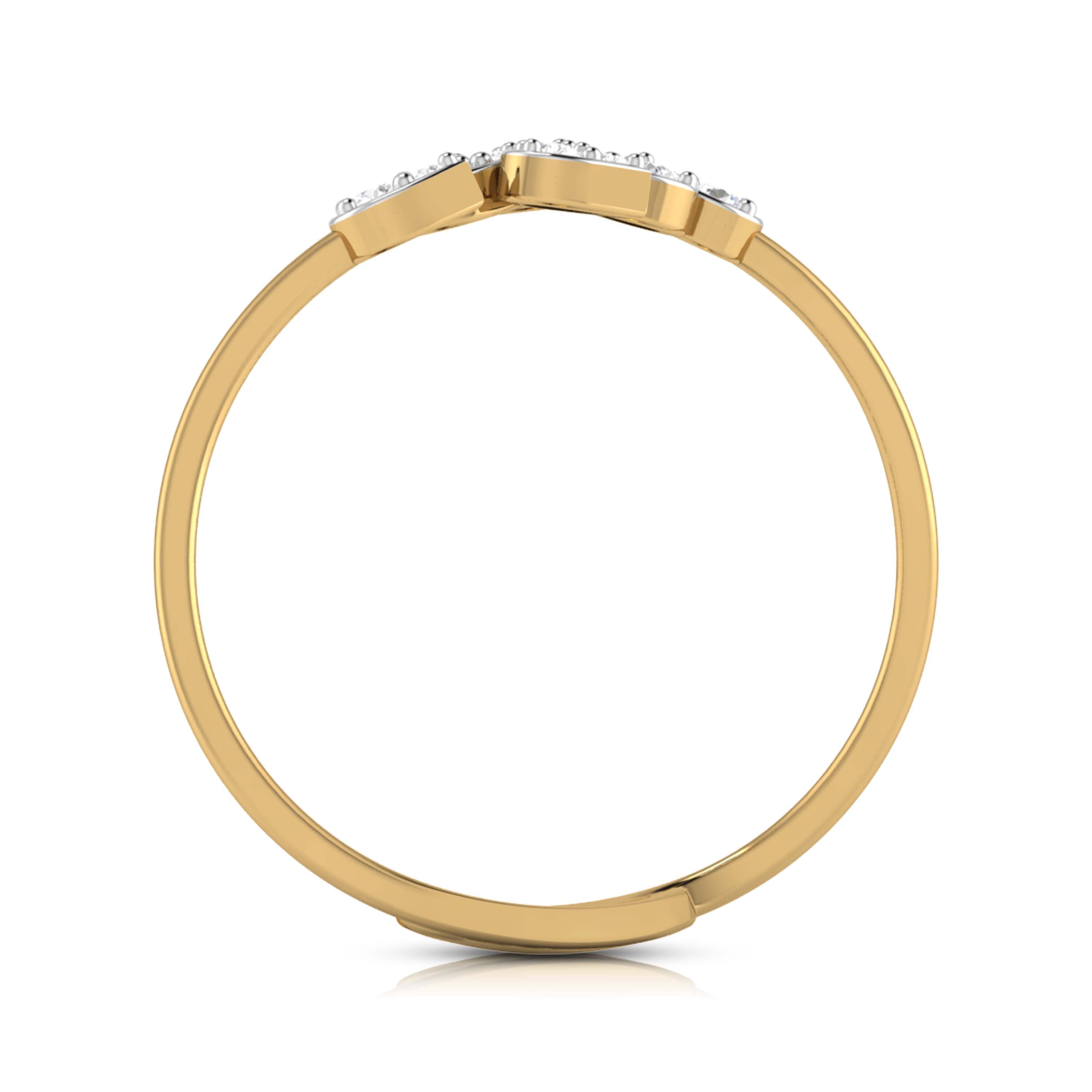 Wesche Lab Diamond Ring Yellow / 18 KT