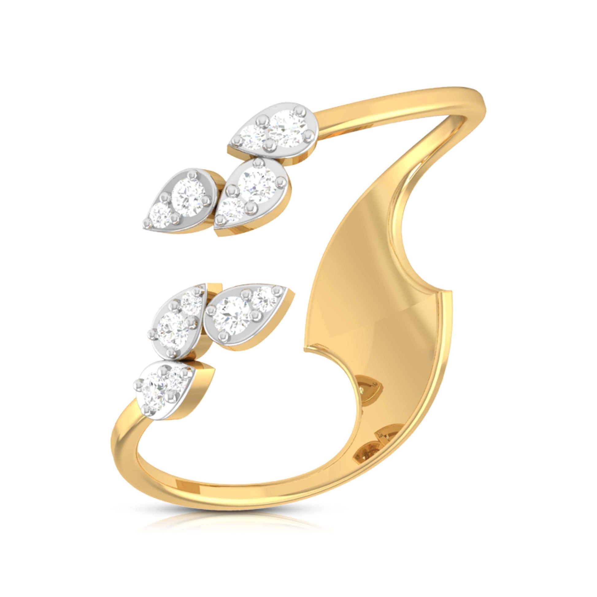 Wesche Lab Diamond Ring Yellow / 18 KT