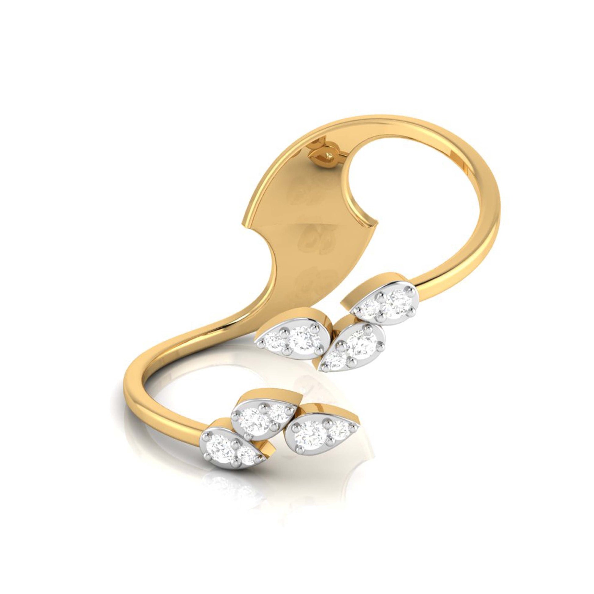 Wesche Lab Diamond Ring Yellow / 18 KT