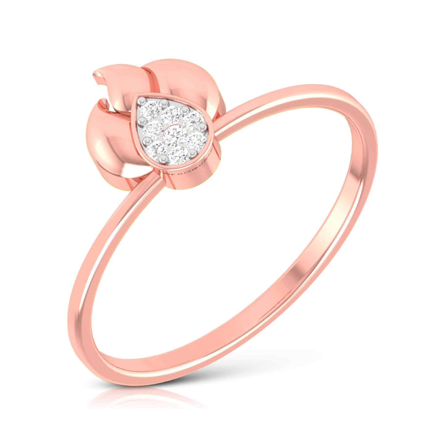 Admina lab grown diamond ring simple round ring design Fiona Diamonds