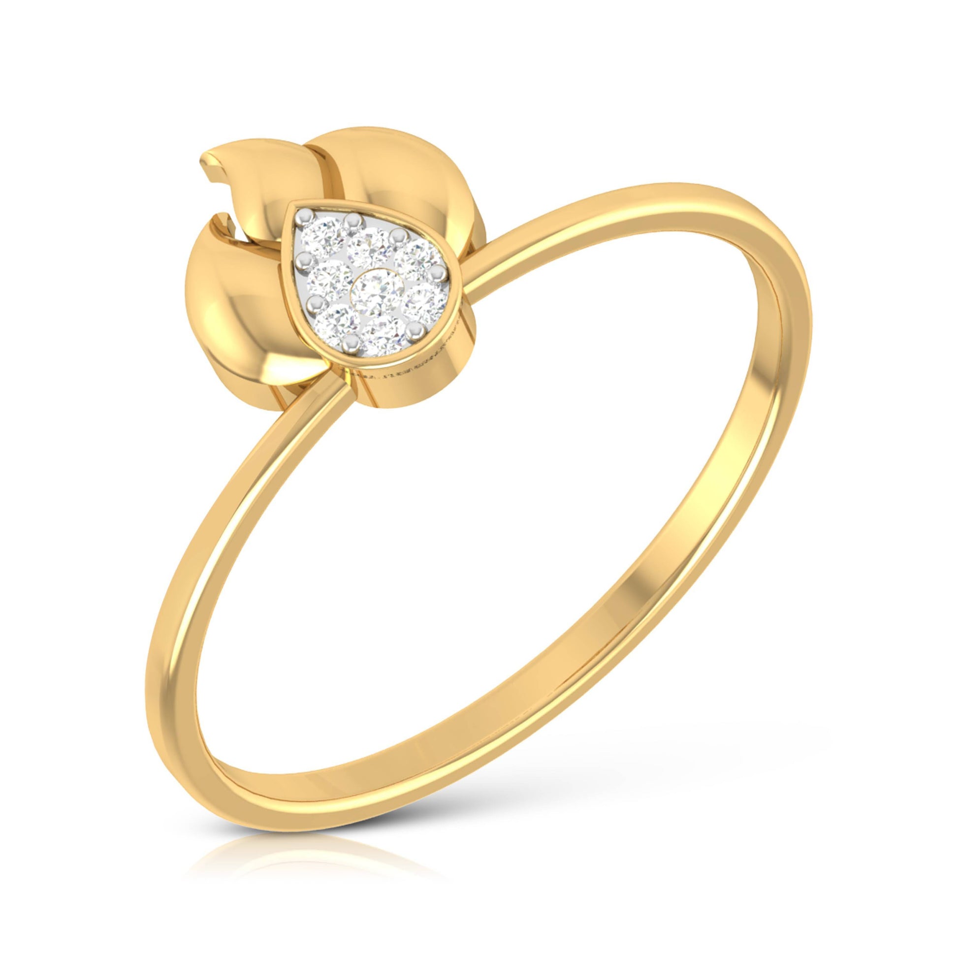 Admina lab grown diamond ring simple round ring design Fiona Diamonds