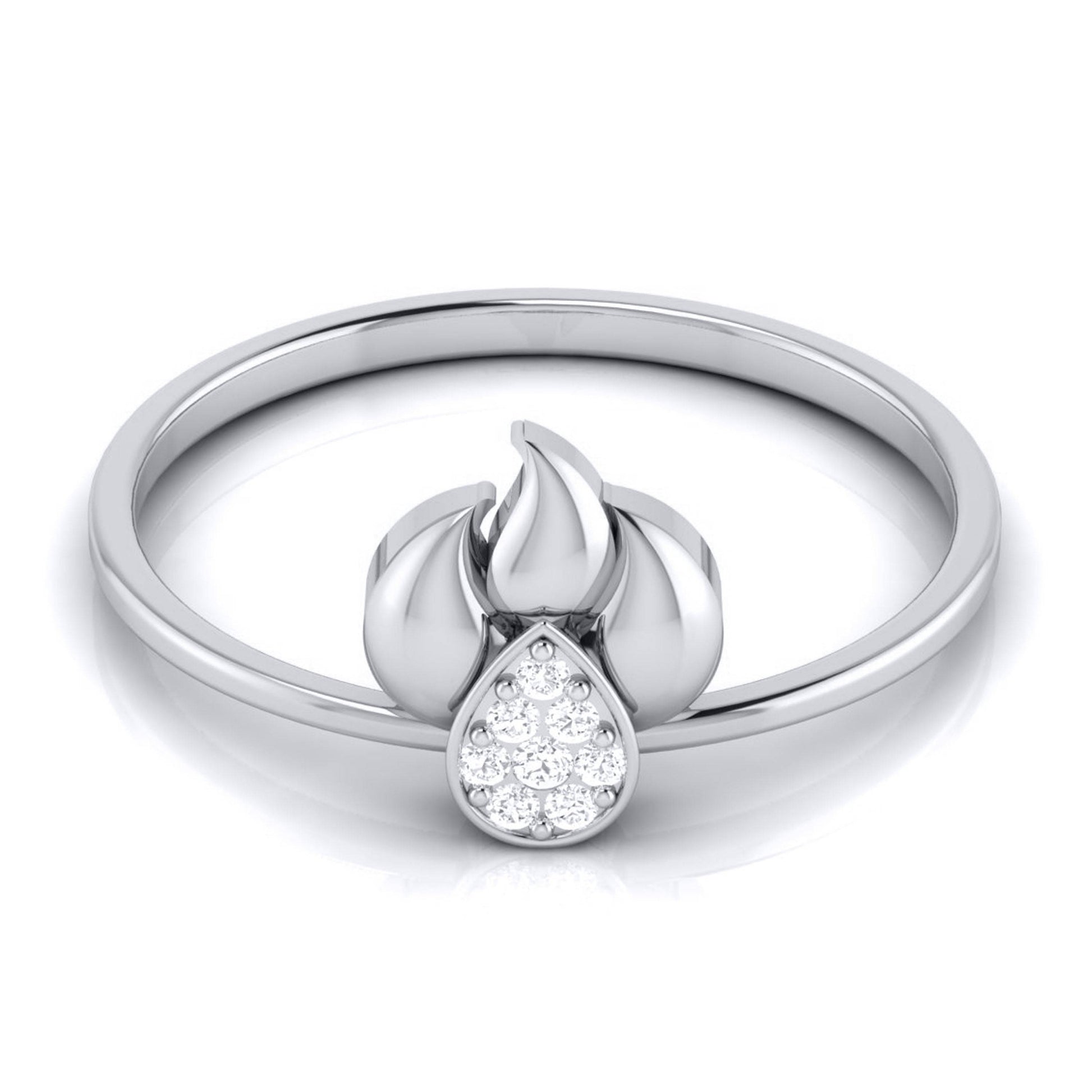 Admina lab grown diamond ring simple round ring design Fiona Diamonds