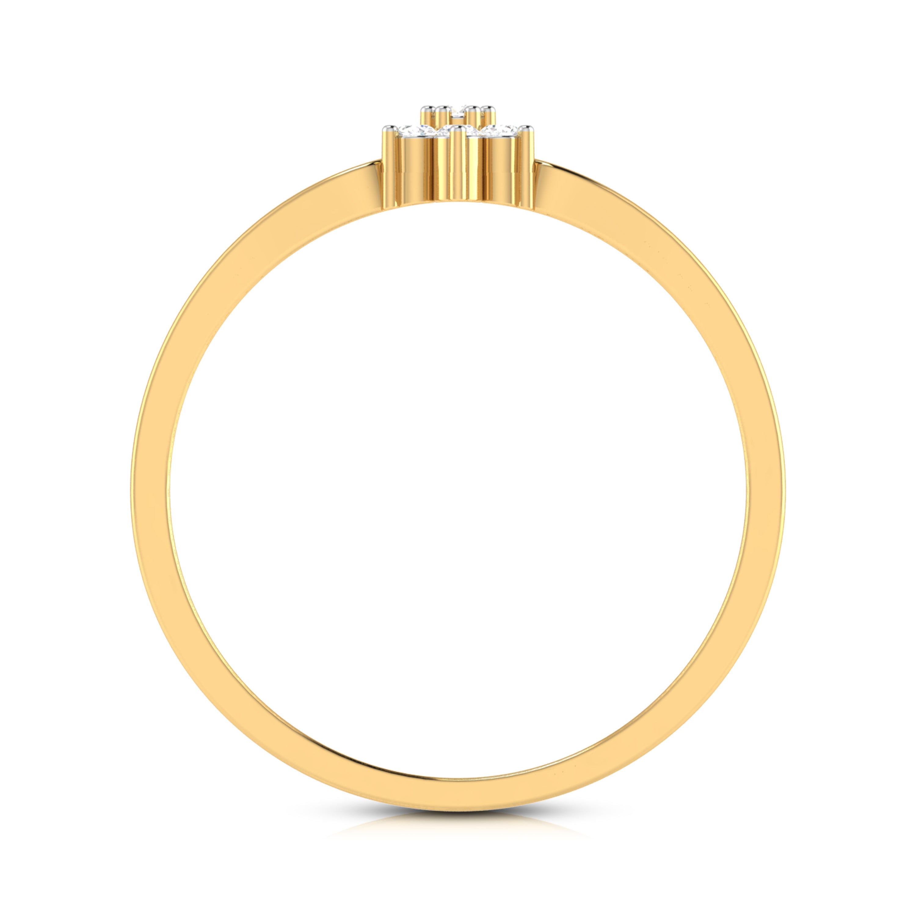 Septenary lab grown diamond ring trendy ring design Fiona Diamonds