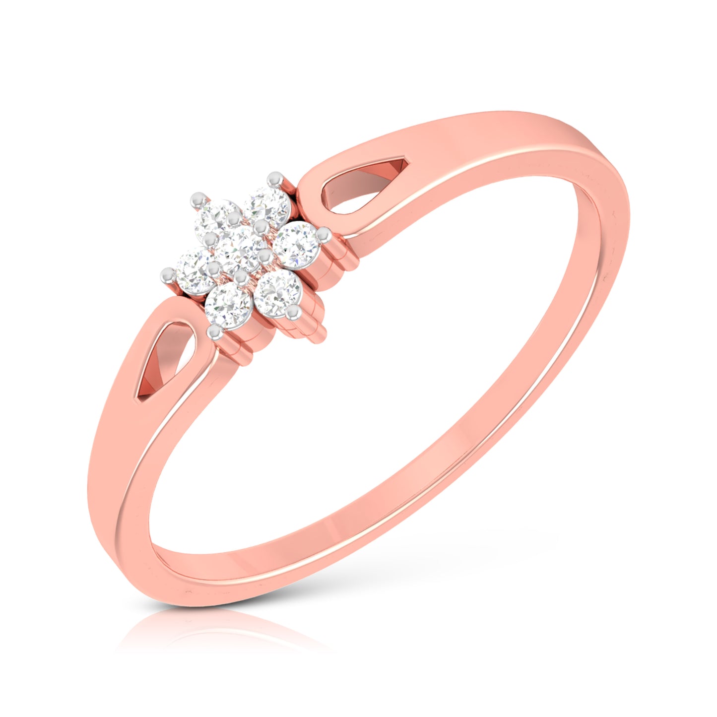Septenary lab grown diamond ring trendy ring design Fiona Diamonds