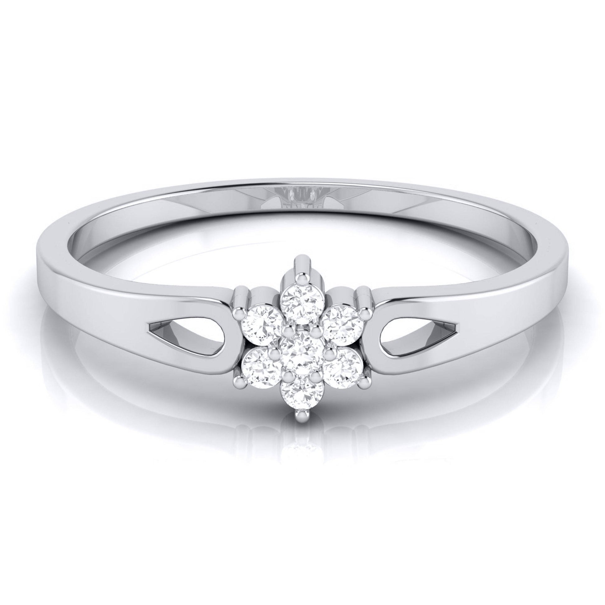 Septenary lab grown diamond ring trendy ring design Fiona Diamonds