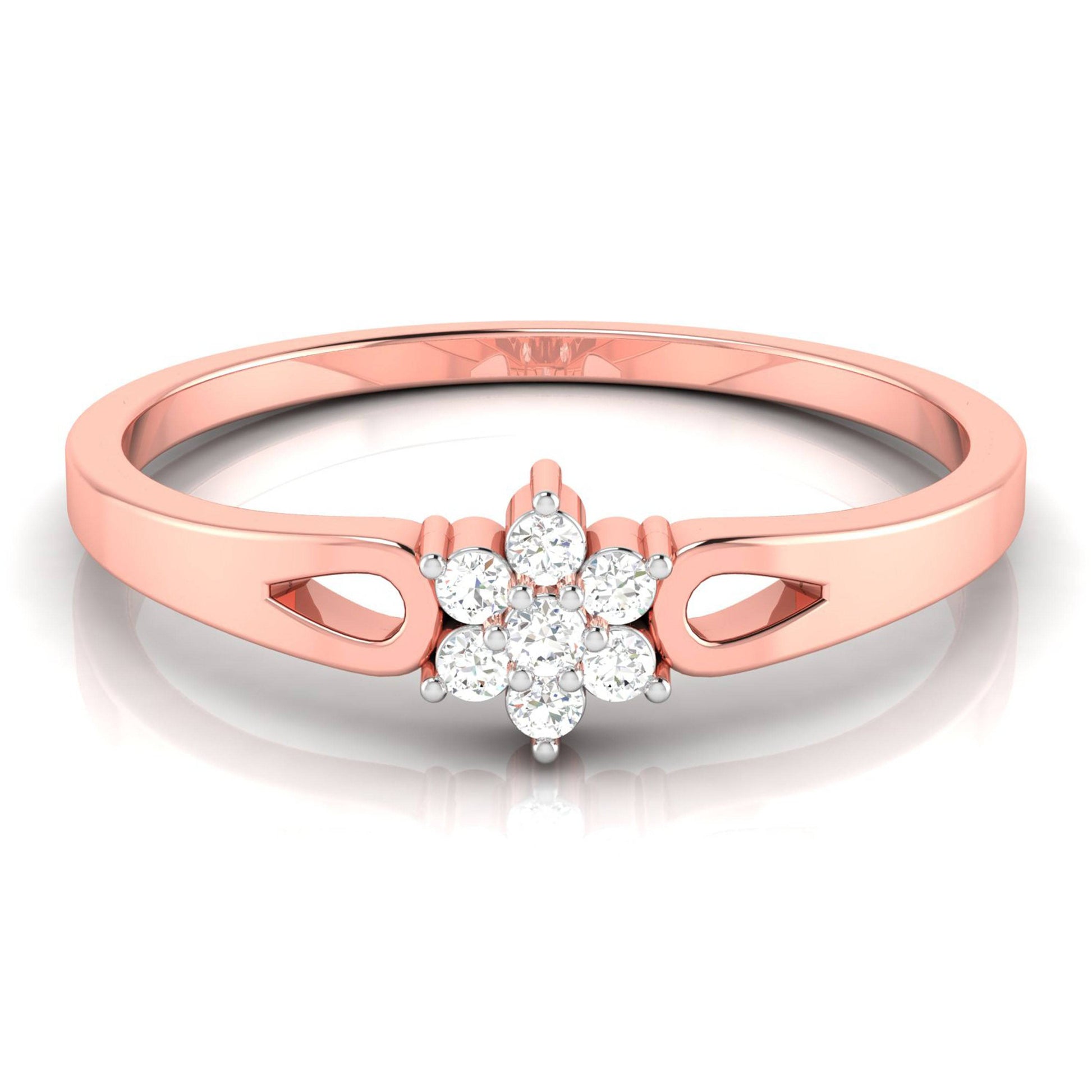 Septenary lab grown diamond ring trendy ring design Fiona Diamonds
