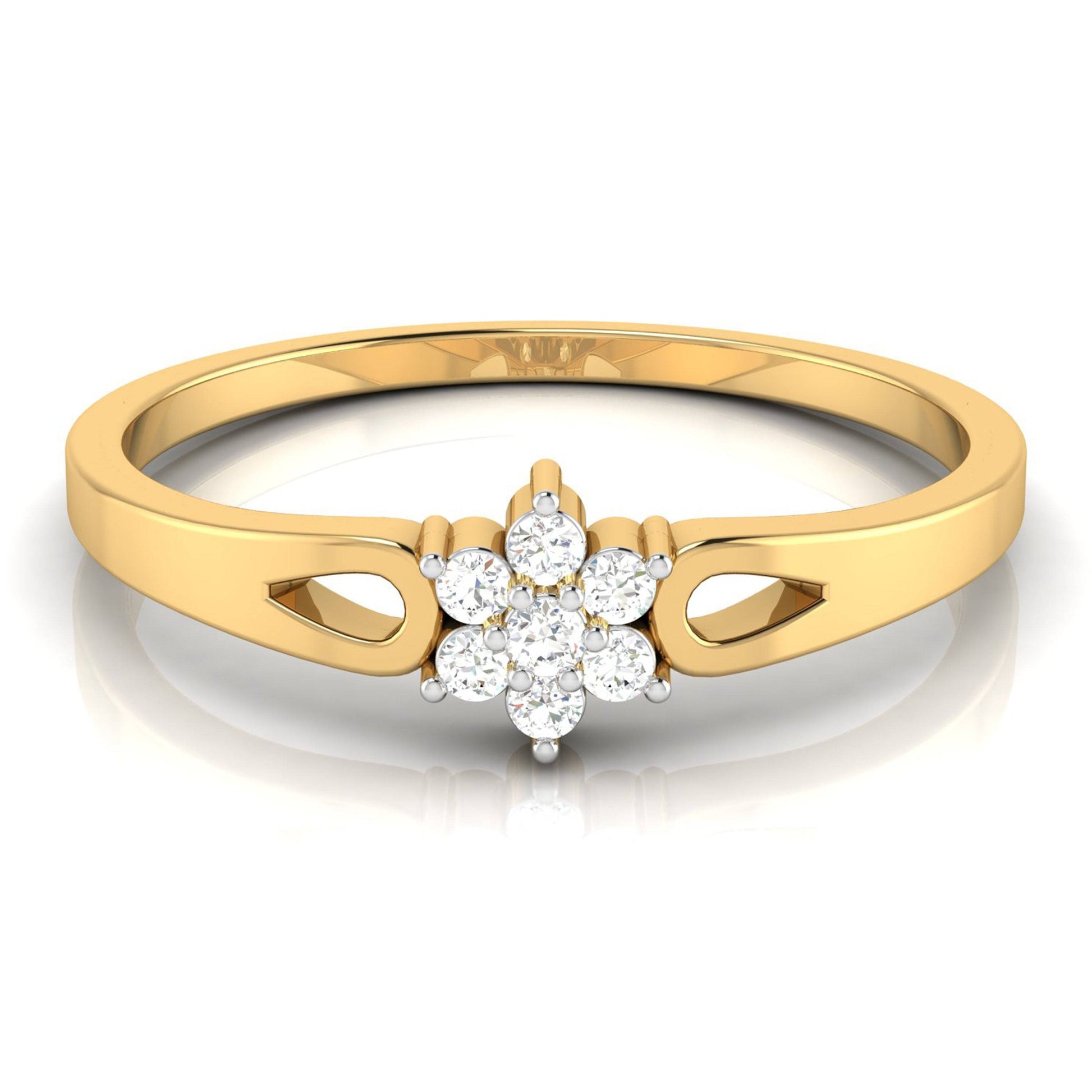 Septenary lab grown diamond ring trendy ring design Fiona Diamonds