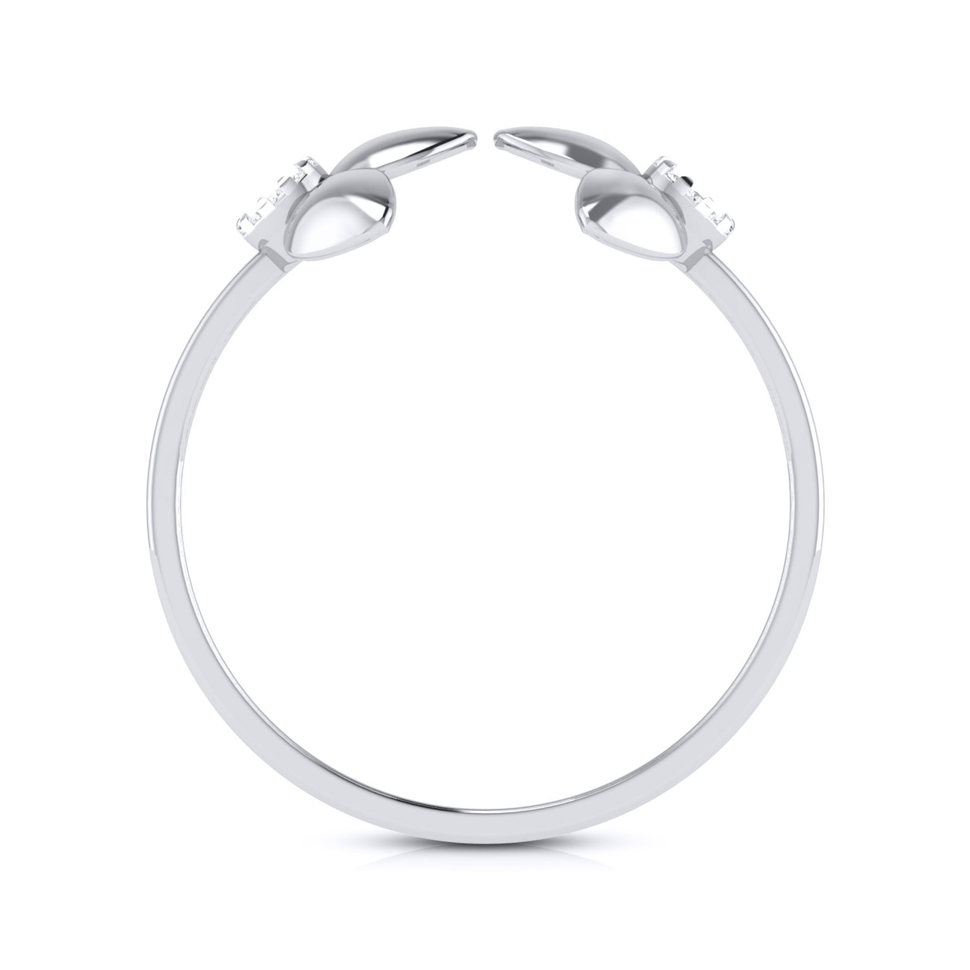 Twofold lab grown diamond ring sleek ring Fiona Diamonds