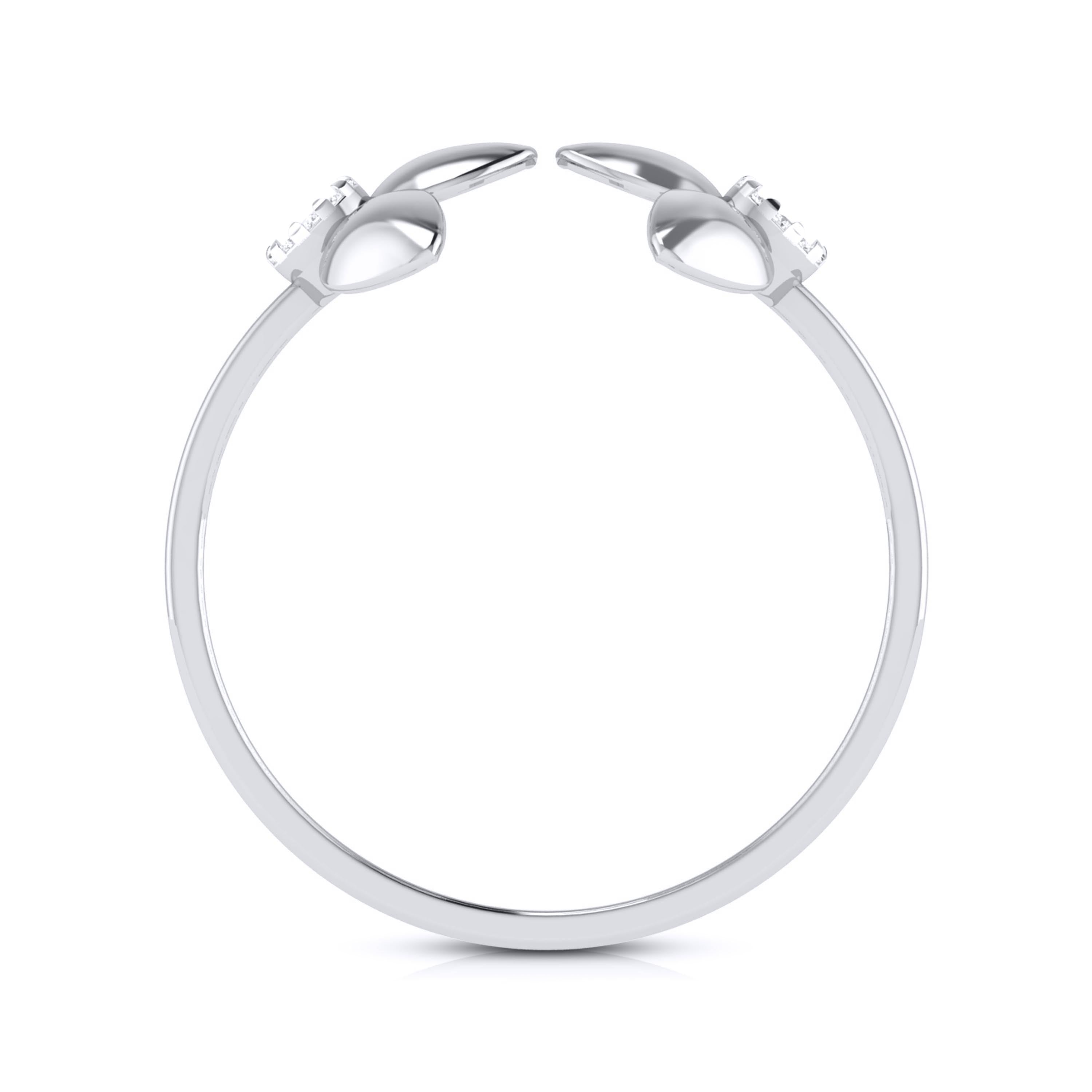 Twofold lab grown diamond ring sleek ring Fiona Diamonds