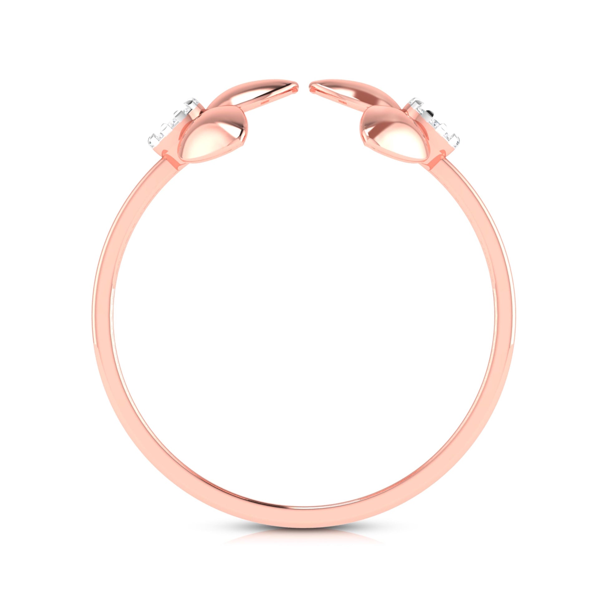 Twofold lab grown diamond ring sleek ring Fiona Diamonds