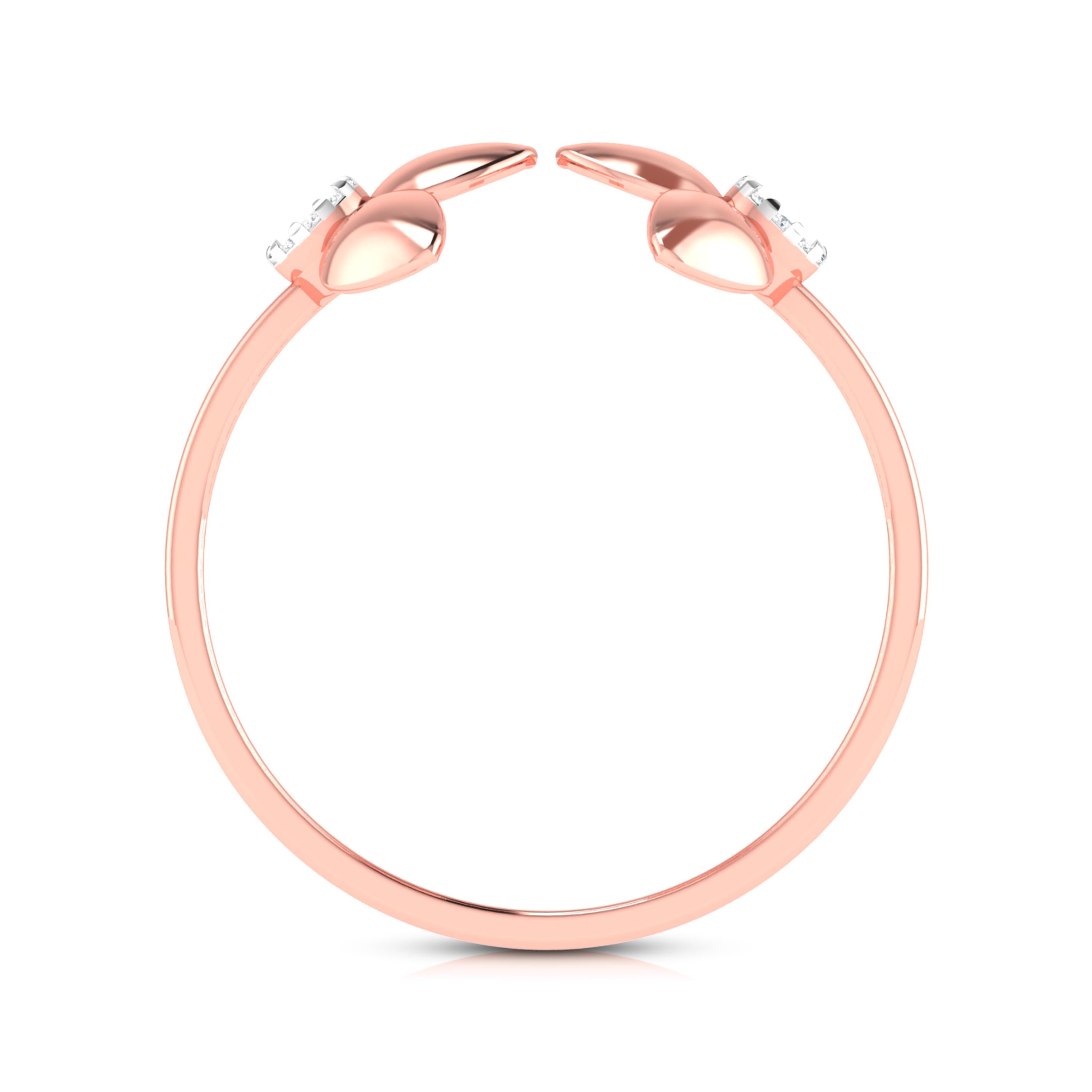 Twofold lab grown diamond ring sleek ring Fiona Diamonds