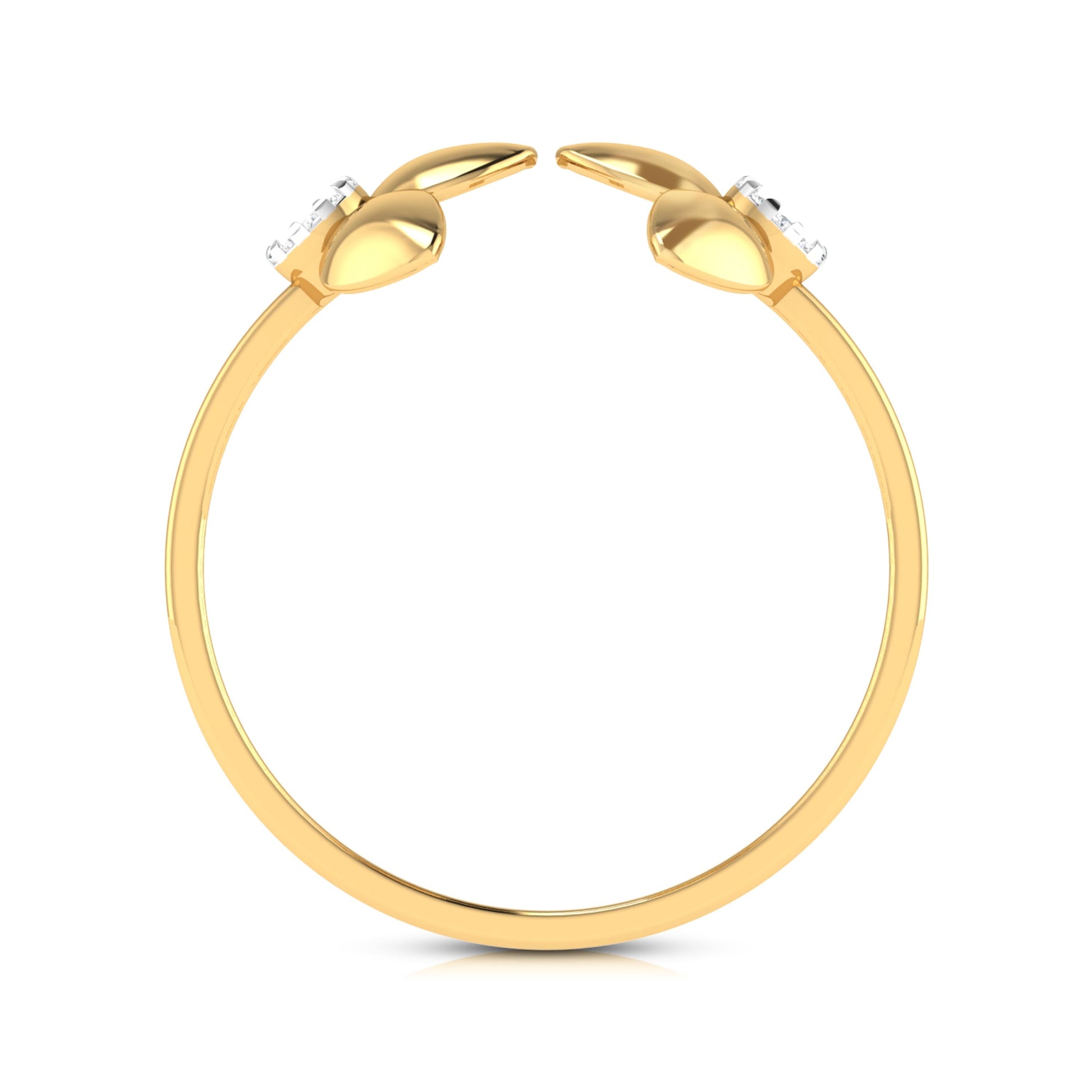 Twofold lab grown diamond ring sleek ring Fiona Diamonds