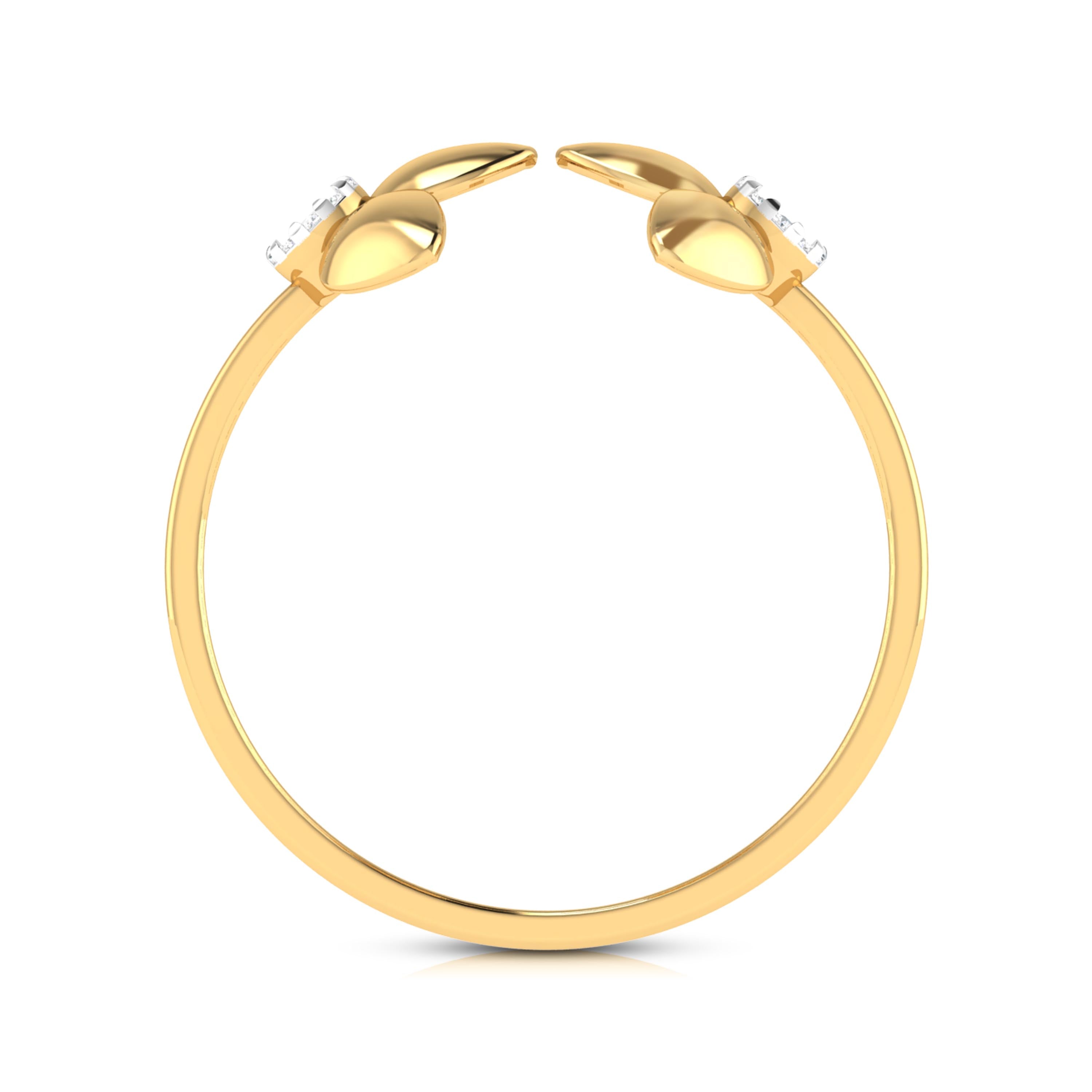 Twofold lab grown diamond ring sleek ring Fiona Diamonds