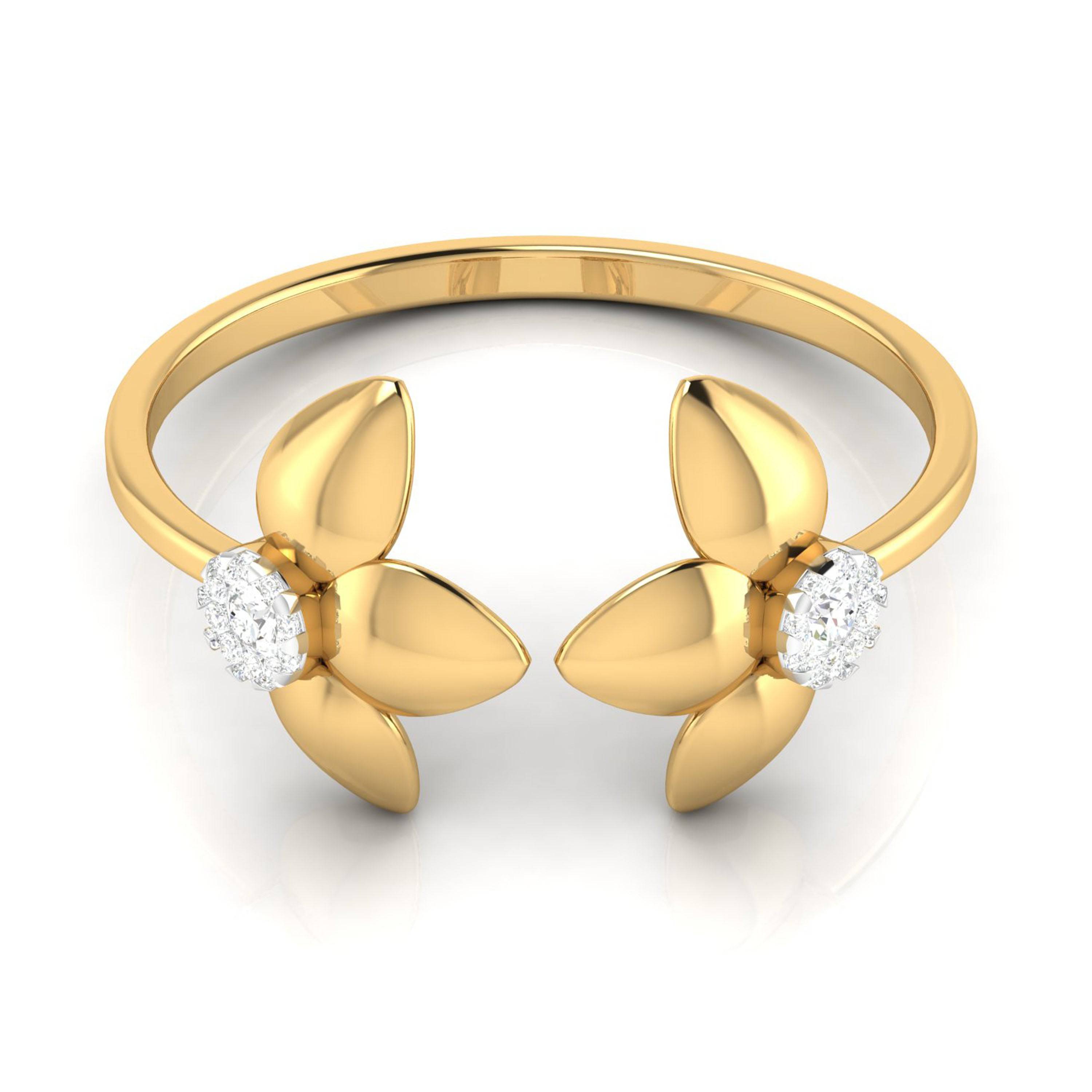 Twofold lab grown diamond ring sleek ring Fiona Diamonds