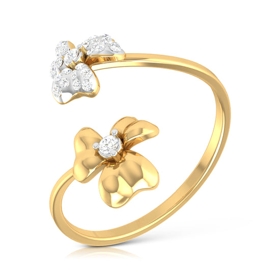 Floraison lab grown diamond ring unique ring design Fiona Diamonds