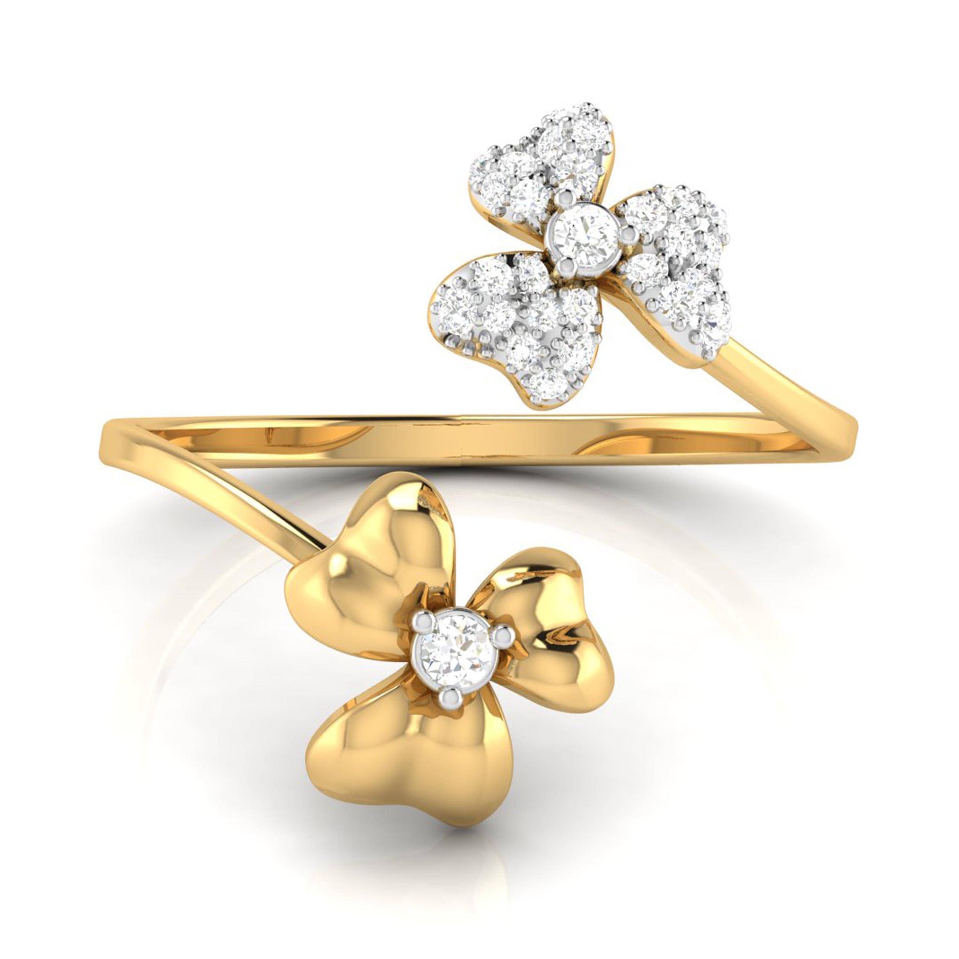Floraison lab grown diamond ring unique ring design Fiona Diamonds