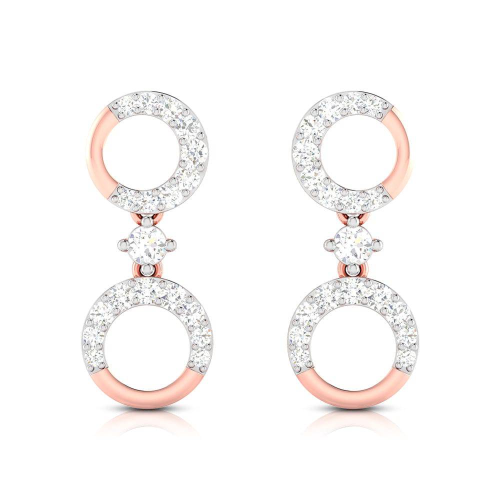 Latest earrings design X-Pensive Lab Grown Diamond Earrings Fiona Diamonds