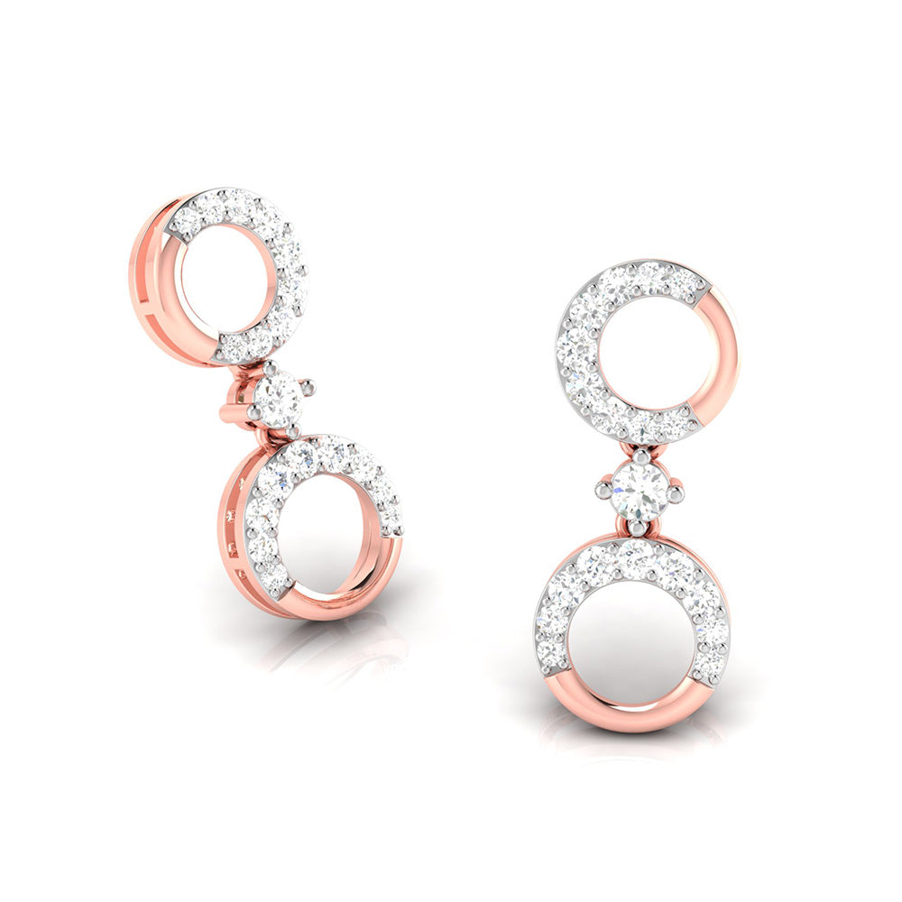 Latest earrings design X-Pensive Lab Grown Diamond Earrings Fiona Diamonds