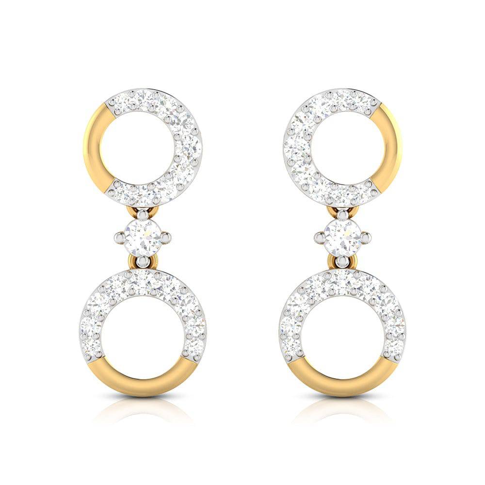 Latest earrings design X-Pensive Lab Grown Diamond Earrings Fiona Diamonds