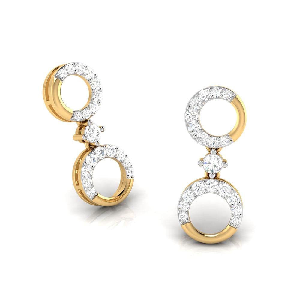 Latest earrings design X-Pensive Lab Grown Diamond Earrings Fiona Diamonds