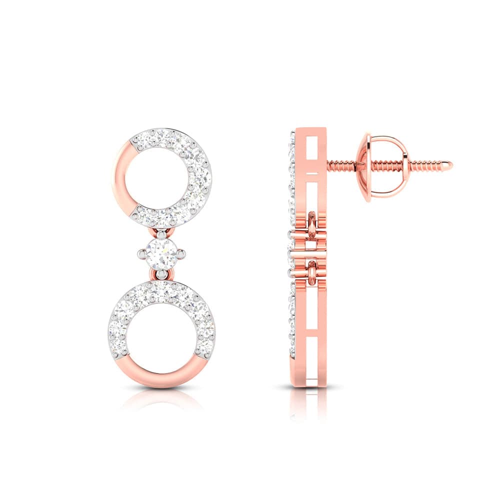 Latest earrings design X-Pensive Lab Grown Diamond Earrings Fiona Diamonds