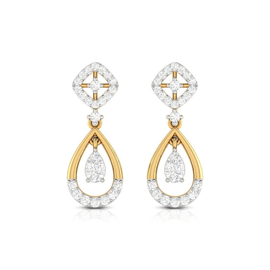 Small earrings design Blinging Lab Grown Diamond Earrings Fiona Diamonds