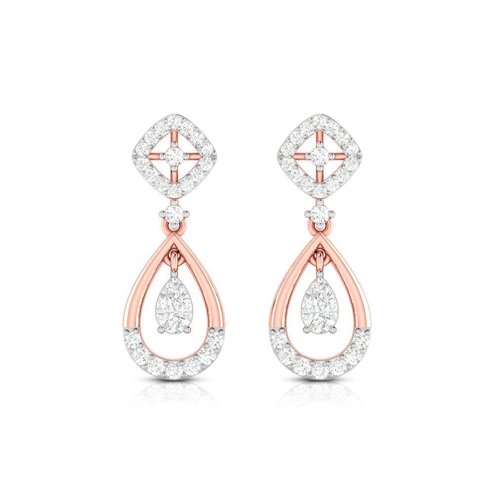 Small earrings design Blinging Lab Grown Diamond Earrings Fiona Diamonds